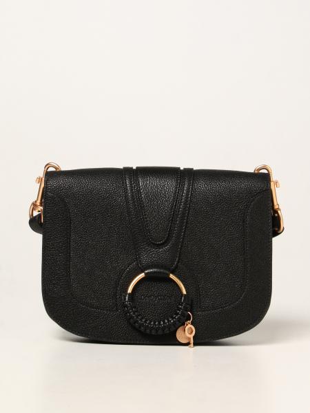 SEE BY CHLOÉ: Hana bag in textured leather - Black | See By Chloé ...