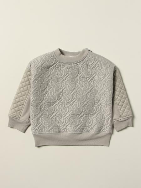 Burberry kids: Burberry cotton sweatshirt with quilted panels