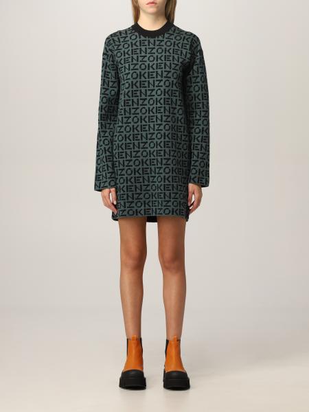 Kenzo knit dress with all over logo