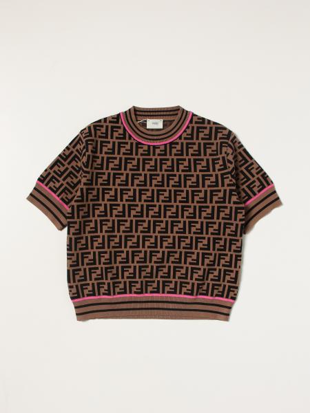 Fendi kids: Fendi sweater with all-over FF logo