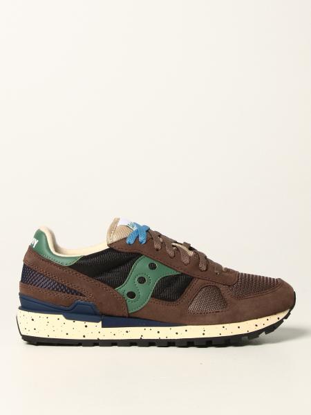 Shadow Saucony trainers in suede and technical fabric