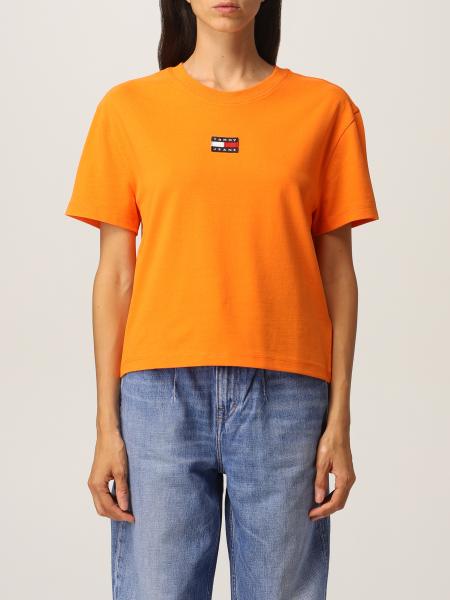 TOMMY HILFIGER: Camiseta para Naranja | Camiseta Tommy DW0DW10404 línea en GIGLIO.COM