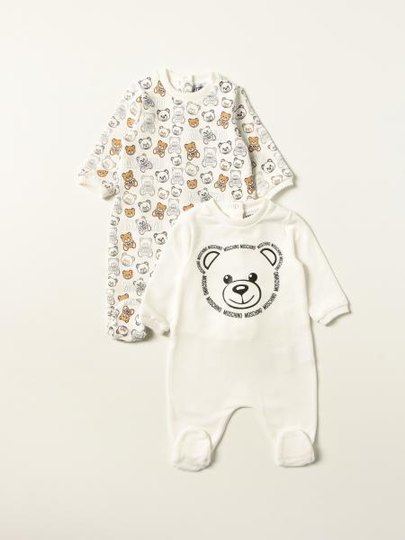 Set of 2 Moschino Baby onesies with logo
