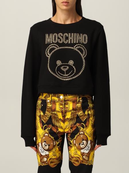 Moschino women: Moschino Couture cotton jumper with Teddy