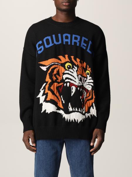 Dsquared2 jumper in wool with tiger