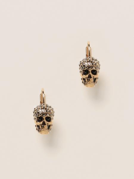 Alexander McQueen Gold Skull Earring