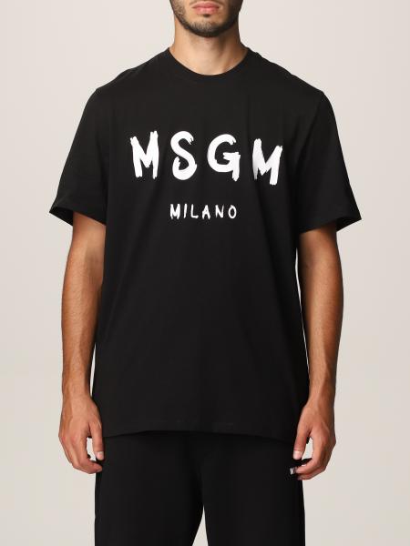 Msgm uomo: T-shirt Msgm con logo