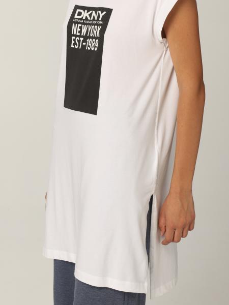 Vert Citron B15 RRP £ 34.99 DKNY En Coton Logo Imprimé T-shirt à manches longues