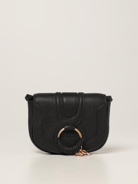 SEE BY CHLO Hana bag in textured leather Black See By Chlo