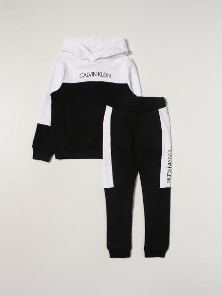 CALVIN KLEIN: clothing set for boys - Black | Calvin Klein clothing set  IB0IB00952 online on 