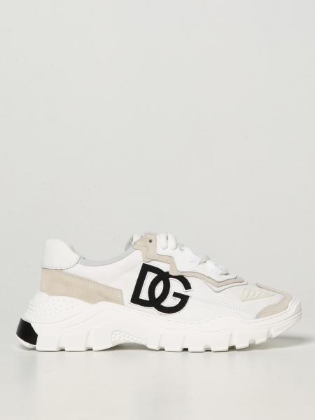 DOLCE & GABBANA: sneakers with DG logo - White | Dolce & Gabbana shoes ...
