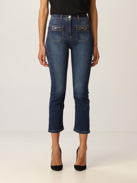 ELISABETTA FRANCHI: Jeans women - Denim | Jeans Elisabetta Franchi  PJ17S16E2 GIGLIO.COM