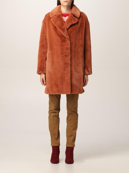 Twin-set coat in synthetic fur