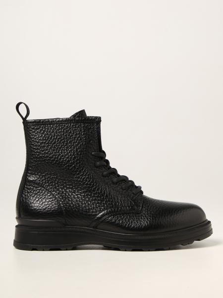Woolrich ankle boot in large grain leather