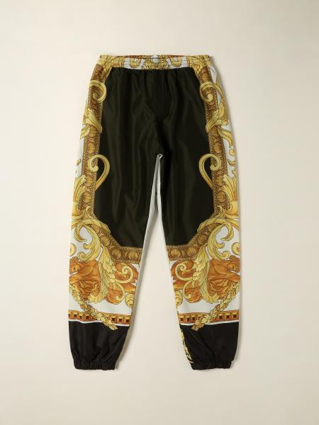 Young Versace: Versace Young jogging pants with baroque pattern