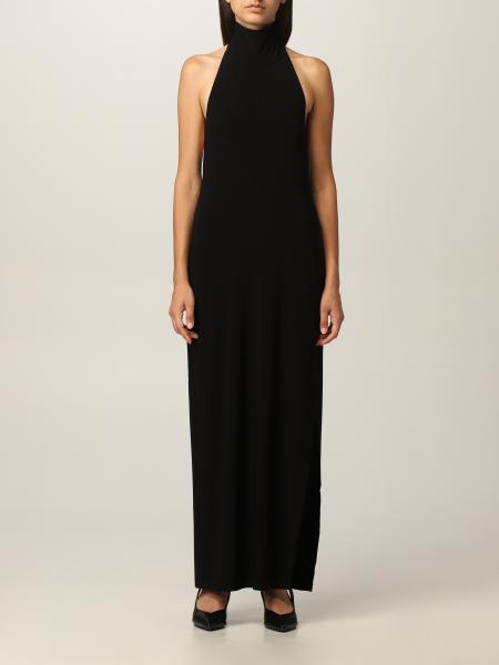 norma kamali black gown