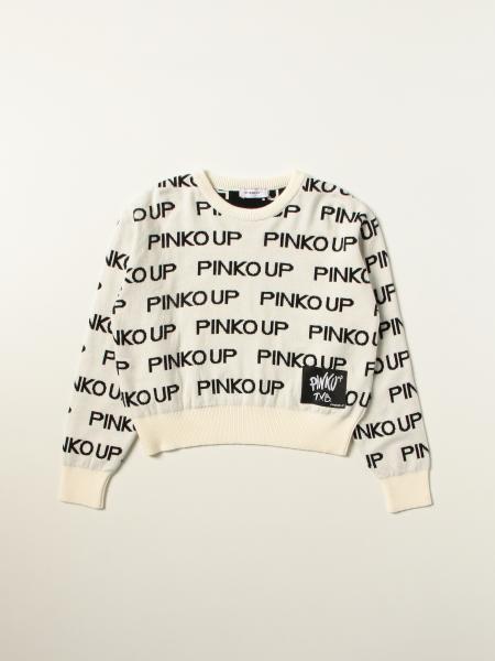 Pinko kids: Pinko sweater with all over logo