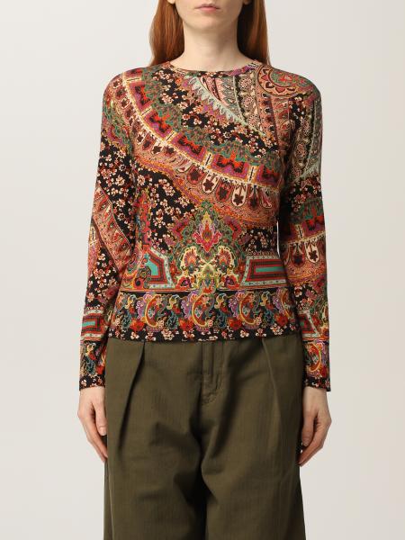 Etro jumper in Paisley stretch wool jersey
