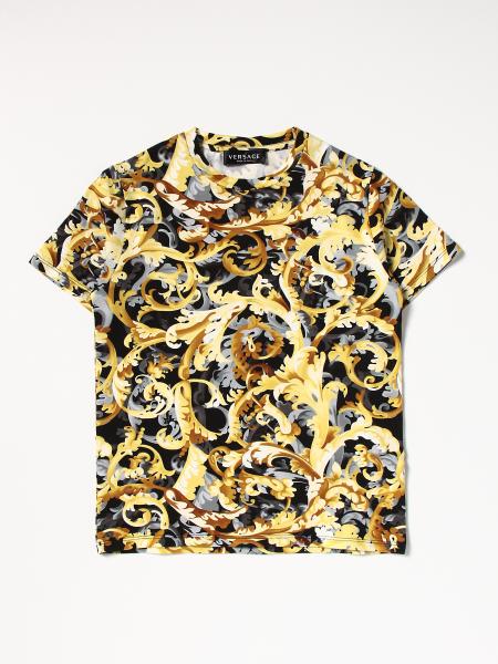 Young Versace: Versace Young T-shirt with baroque print