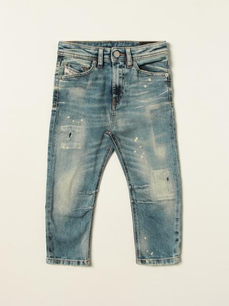 Jeans Diesel in denim vintage con rotture