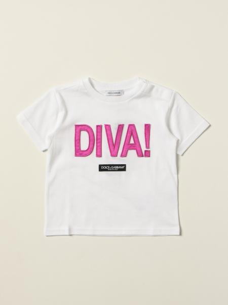 Dolce & Gabbana kids: Dolce & Gabbana cotton t-shirt with Diva logo!