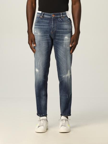 Pt: Jeans Pt in denim con rotture