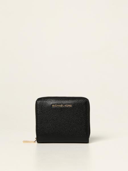 MICHAEL KORS: Michael wallet in grained leather - Black