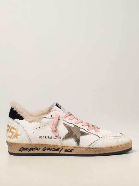 Golden Goose shoes for men: Ball Star Golden Goose trainers in leather