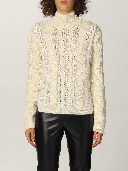 ERMANNO FIRENZE: sweater with micro applications - Yellow Cream ...
