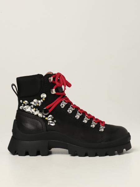 Dsquared2 Tank Hiking boots in split leather