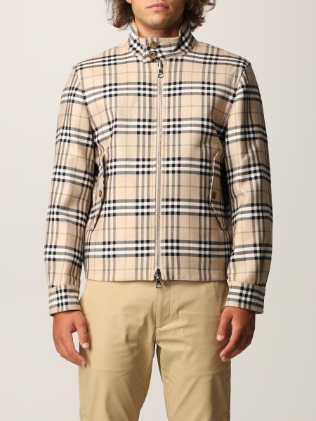 BURBERRY: reversible Harrington jacket with vintage check pattern