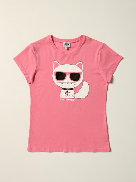Karl Lagerfeld: T-shirt Karl Lagerfeld Kids con stampa gatto