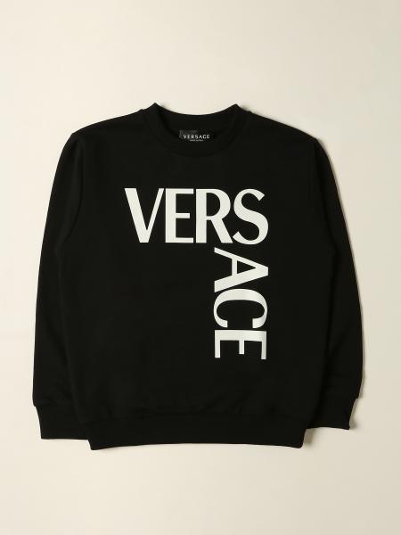 Felpa Versace Young in cotone con logo