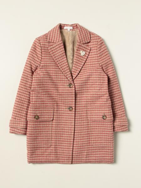 Chloé coat in check wool blend