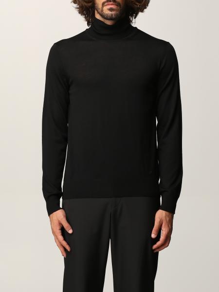 Emporio Armani sweater in virgin wool with embroidered logo
