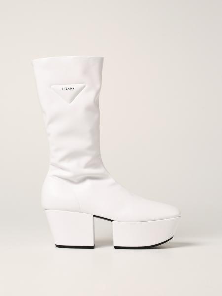 Prada women: Tech Prada boot in nappa leather