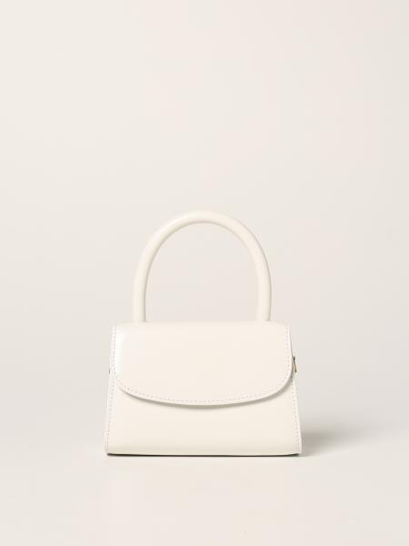 BY FAR: bag in brushed leather - White