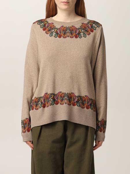 Etro women: Etro sweater in wool and cashmere with Paisley motifs