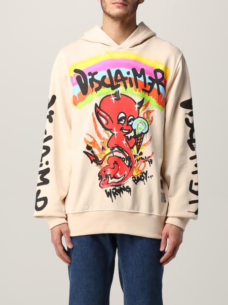 Disclaimer Outlet: Felpa uomo - Bianco | Felpa Disclaimer 50827 GIGLIO.COM