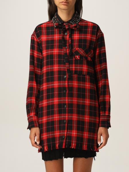 Pinko flannel shirt with check pattern