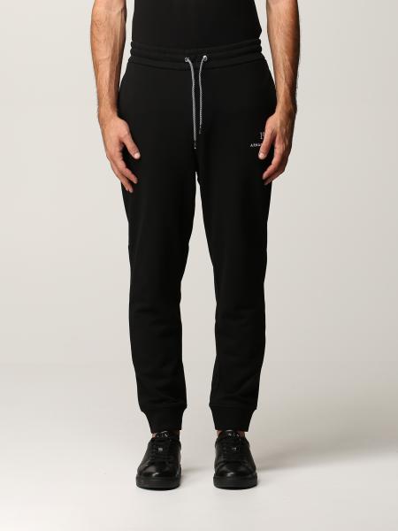 Armani Exchange men: Armani Exchange cotton jogging trousers with logo