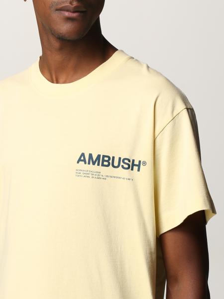 AMBUSH: cotton T-shirt - Beige | Ambush t-shirt BMAA007F21JER001 online ...