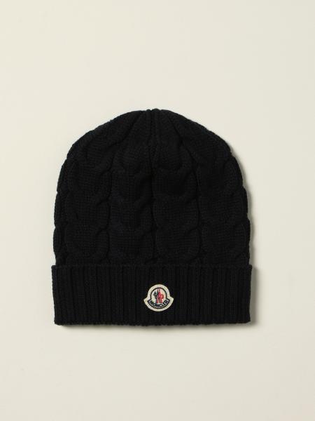Moncler kids: Moncler beanie hat in braided wool