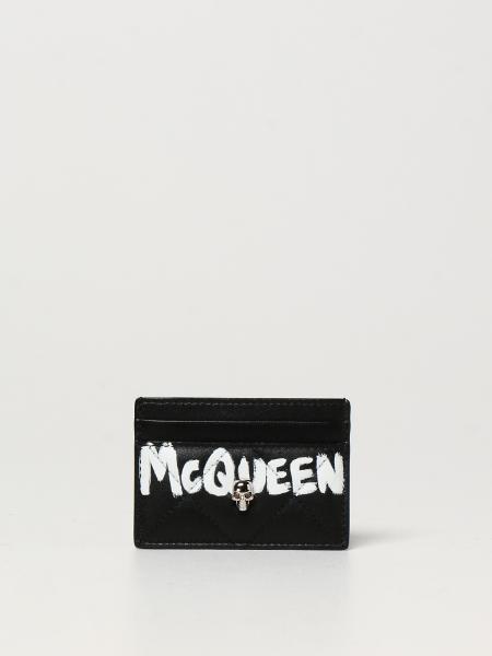 Alexander McQueen credit card holder in leather