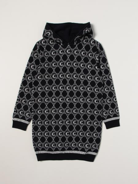 Chloé hooded dress with all over logo