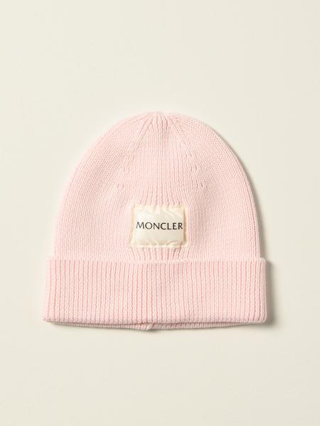 Moncler bobble hat with logo
