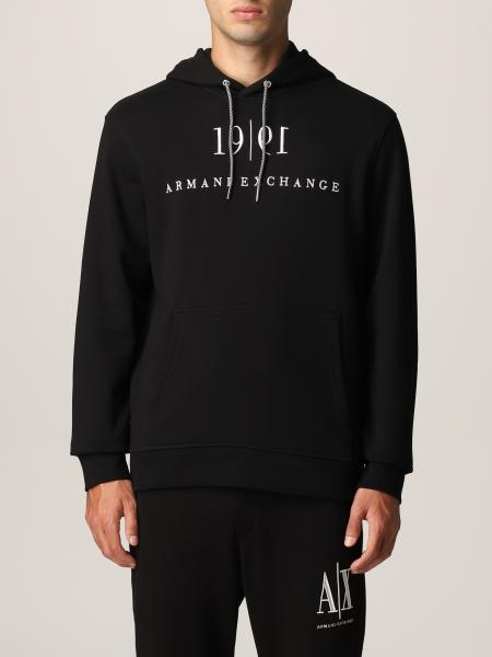 Armani Exchange men: Armani Exchange cotton jumper with logo