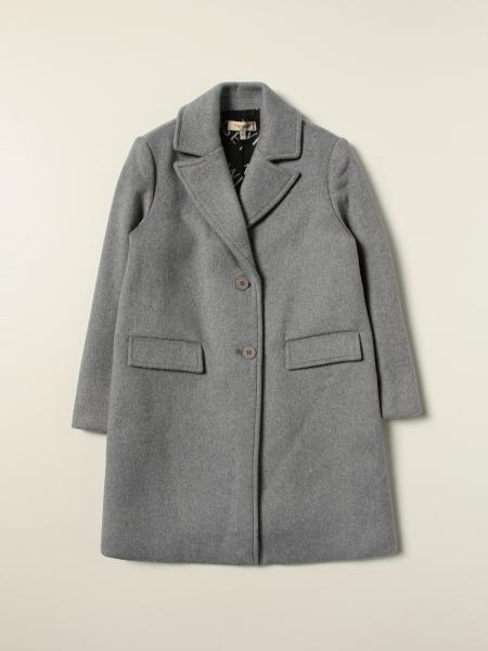 Twin-set coat in wool blend with fringes