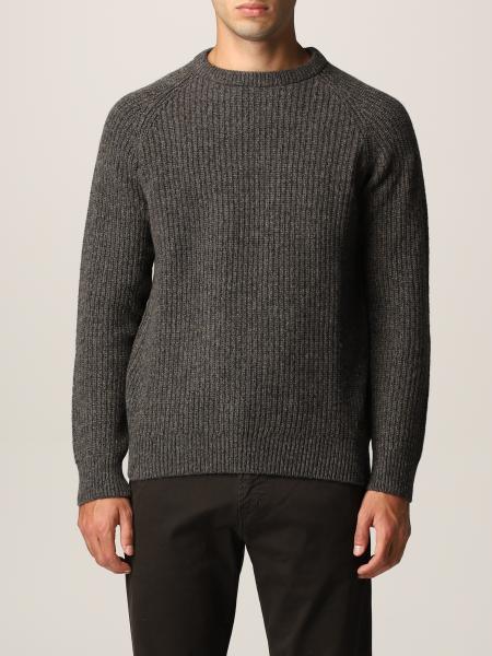 BARBOUR: sweater for man - Olive | Barbour sweater MKN1113 MKN online ...