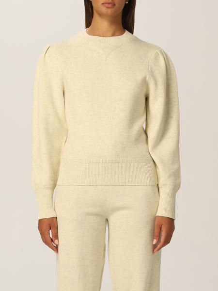 ISABEL MARANT ETOILE: Kelaya sweater in cotton and wool blend - Yellow ...